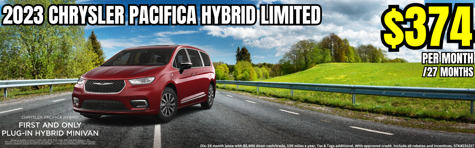 Chrysler Pacifica Hybrid Limited Lease Special