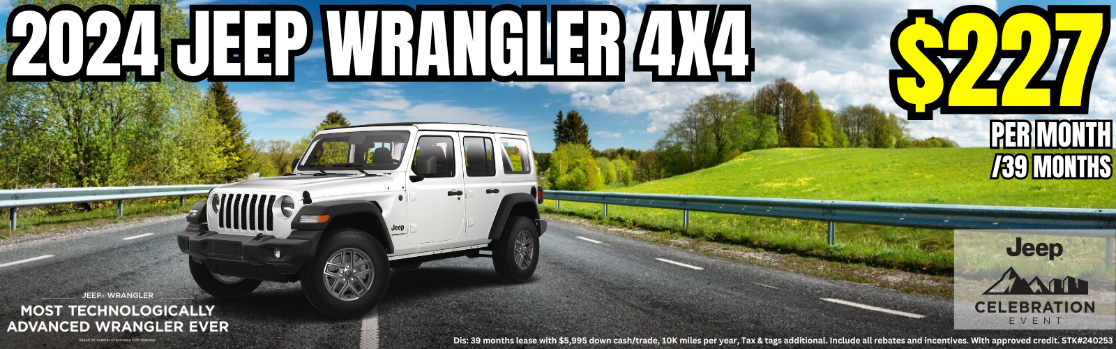Wrangler 4x4 Lease Special