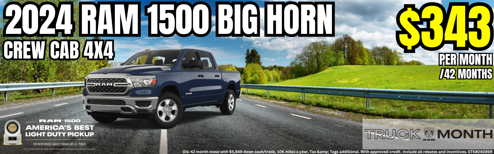 Ram 1500 Big Horn Lease Special