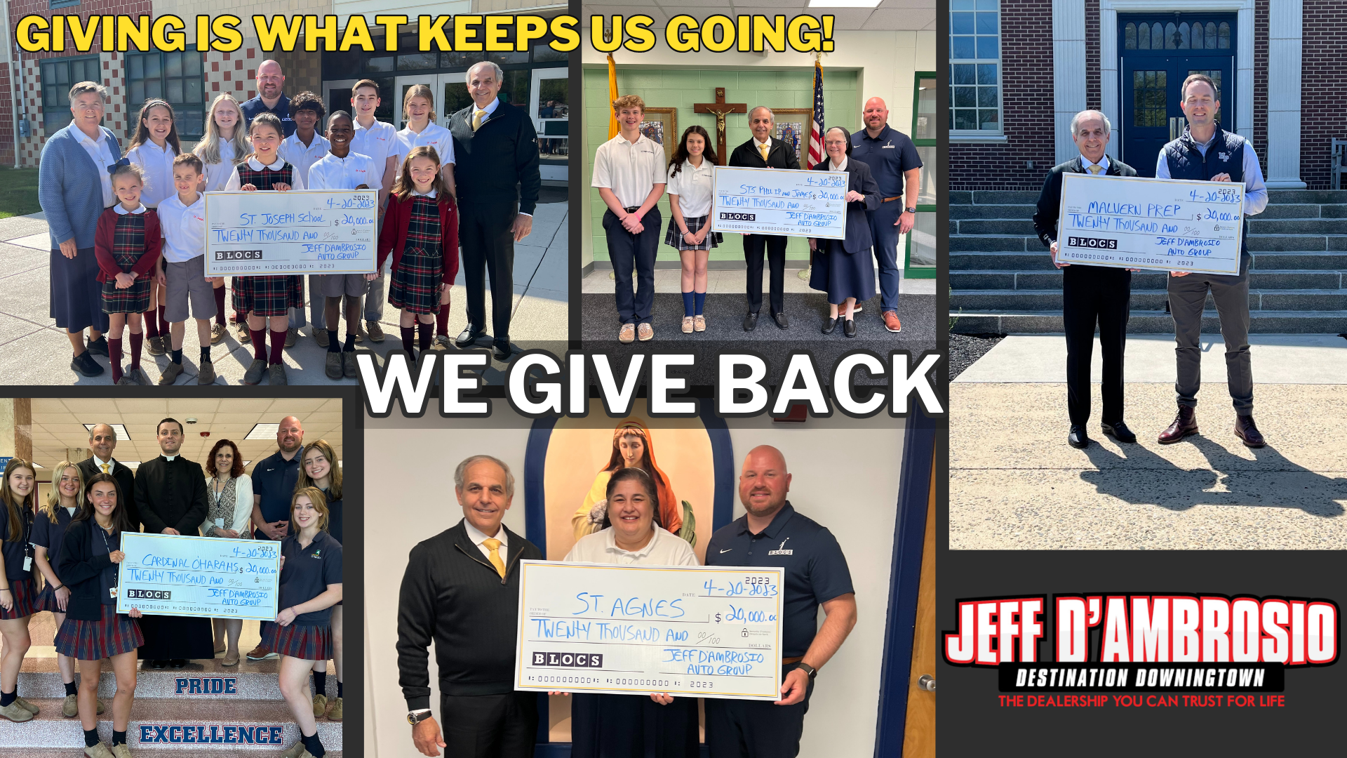 Jeff D'Ambrosio CDJR Gives Back to Our Community